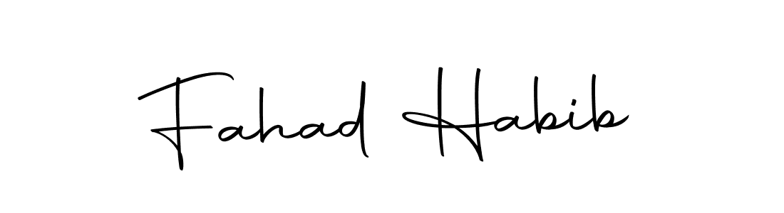 Make a beautiful signature design for name Fahad Habib. With this signature (Autography-DOLnW) style, you can create a handwritten signature for free. Fahad Habib signature style 10 images and pictures png