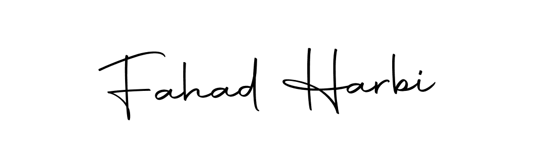 Create a beautiful signature design for name Fahad Harbi. With this signature (Autography-DOLnW) fonts, you can make a handwritten signature for free. Fahad Harbi signature style 10 images and pictures png