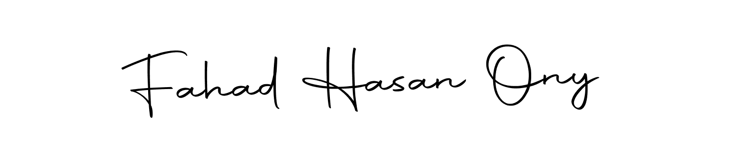 How to make Fahad Hasan Ony name signature. Use Autography-DOLnW style for creating short signs online. This is the latest handwritten sign. Fahad Hasan Ony signature style 10 images and pictures png