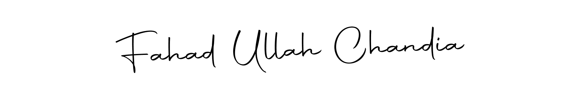 Create a beautiful signature design for name Fahad Ullah Chandia. With this signature (Autography-DOLnW) fonts, you can make a handwritten signature for free. Fahad Ullah Chandia signature style 10 images and pictures png
