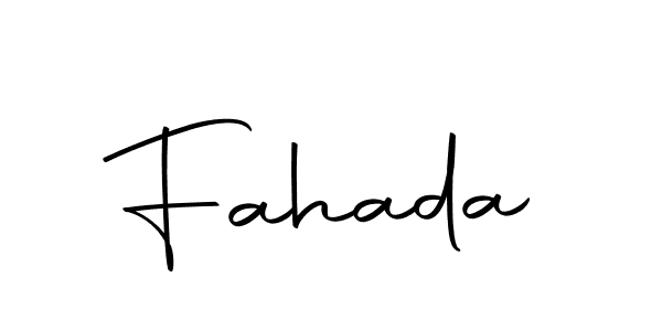 Make a beautiful signature design for name Fahada. Use this online signature maker to create a handwritten signature for free. Fahada signature style 10 images and pictures png