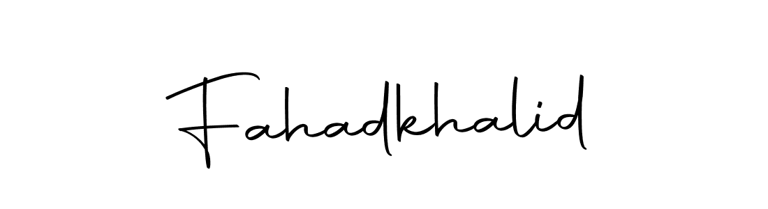 Create a beautiful signature design for name Fahadkhalid. With this signature (Autography-DOLnW) fonts, you can make a handwritten signature for free. Fahadkhalid signature style 10 images and pictures png
