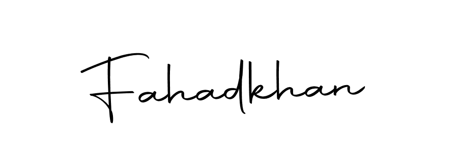 Create a beautiful signature design for name Fahadkhan. With this signature (Autography-DOLnW) fonts, you can make a handwritten signature for free. Fahadkhan signature style 10 images and pictures png