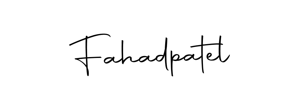 Make a beautiful signature design for name Fahadpatel. Use this online signature maker to create a handwritten signature for free. Fahadpatel signature style 10 images and pictures png