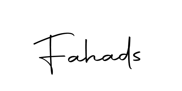 Make a beautiful signature design for name Fahads. Use this online signature maker to create a handwritten signature for free. Fahads signature style 10 images and pictures png