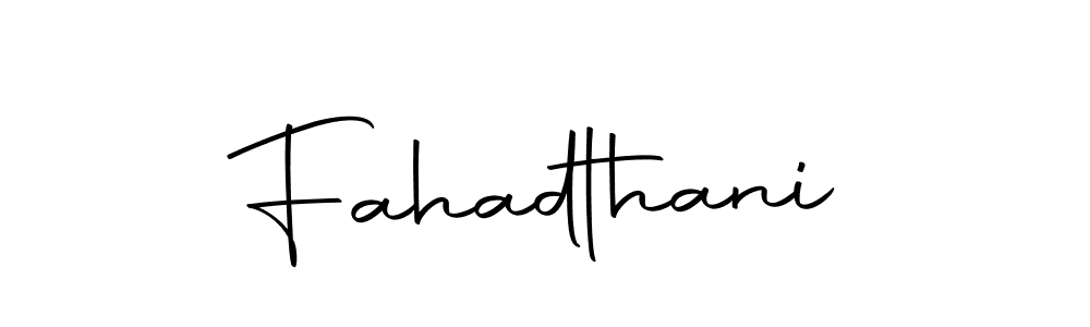 Design your own signature with our free online signature maker. With this signature software, you can create a handwritten (Autography-DOLnW) signature for name Fahadthani. Fahadthani signature style 10 images and pictures png