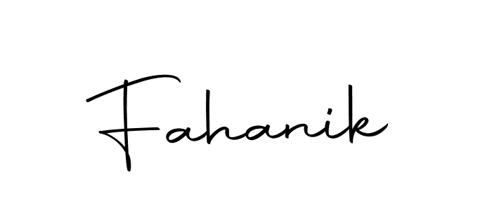 How to make Fahanik signature? Autography-DOLnW is a professional autograph style. Create handwritten signature for Fahanik name. Fahanik signature style 10 images and pictures png