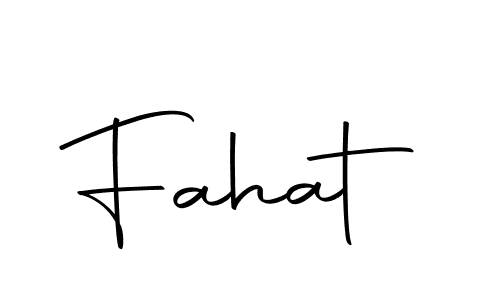 Make a beautiful signature design for name Fahat. Use this online signature maker to create a handwritten signature for free. Fahat signature style 10 images and pictures png