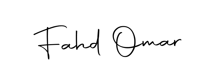 Create a beautiful signature design for name Fahd Omar. With this signature (Autography-DOLnW) fonts, you can make a handwritten signature for free. Fahd Omar signature style 10 images and pictures png