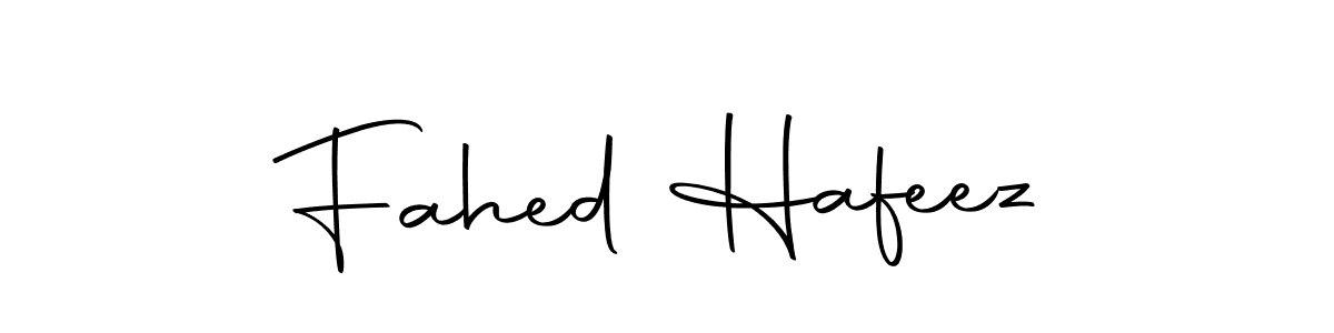 Create a beautiful signature design for name Fahed Hafeez. With this signature (Autography-DOLnW) fonts, you can make a handwritten signature for free. Fahed Hafeez signature style 10 images and pictures png