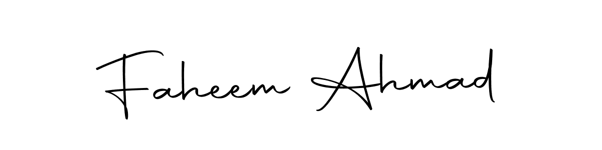 Use a signature maker to create a handwritten signature online. With this signature software, you can design (Autography-DOLnW) your own signature for name Faheem Ahmad. Faheem Ahmad signature style 10 images and pictures png