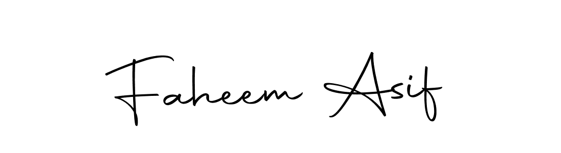 How to make Faheem Asif name signature. Use Autography-DOLnW style for creating short signs online. This is the latest handwritten sign. Faheem Asif signature style 10 images and pictures png