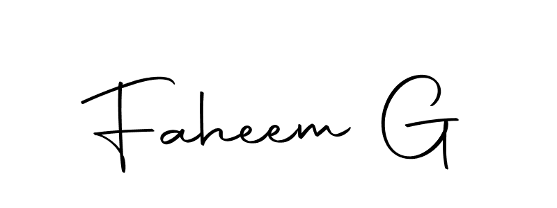 It looks lik you need a new signature style for name Faheem G. Design unique handwritten (Autography-DOLnW) signature with our free signature maker in just a few clicks. Faheem G signature style 10 images and pictures png
