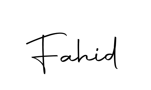 Create a beautiful signature design for name Fahid. With this signature (Autography-DOLnW) fonts, you can make a handwritten signature for free. Fahid signature style 10 images and pictures png