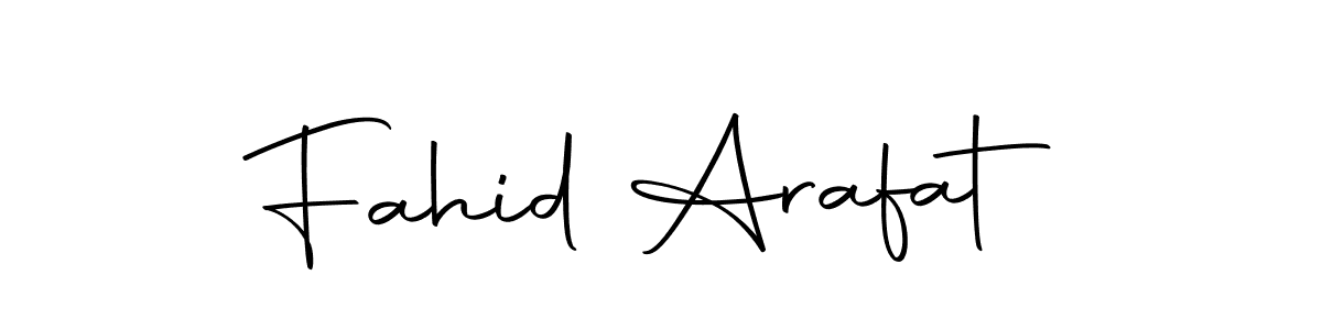 You should practise on your own different ways (Autography-DOLnW) to write your name (Fahid Arafat) in signature. don't let someone else do it for you. Fahid Arafat signature style 10 images and pictures png