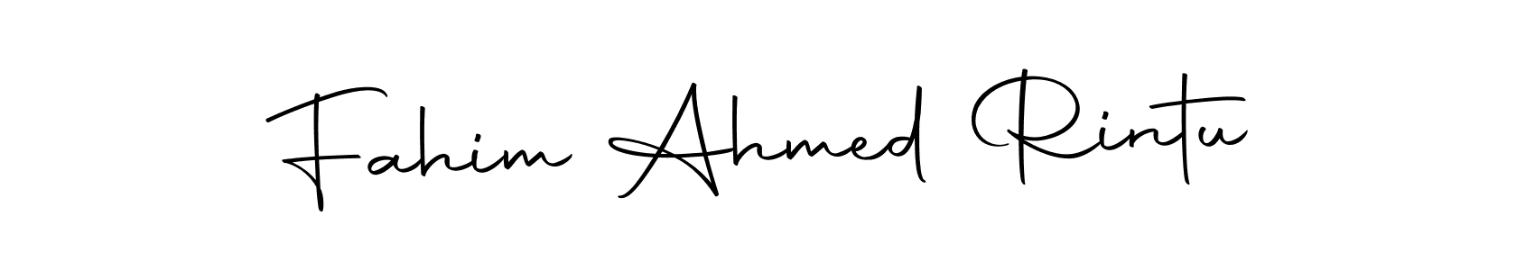 Fahim Ahmed Rintu stylish signature style. Best Handwritten Sign (Autography-DOLnW) for my name. Handwritten Signature Collection Ideas for my name Fahim Ahmed Rintu. Fahim Ahmed Rintu signature style 10 images and pictures png