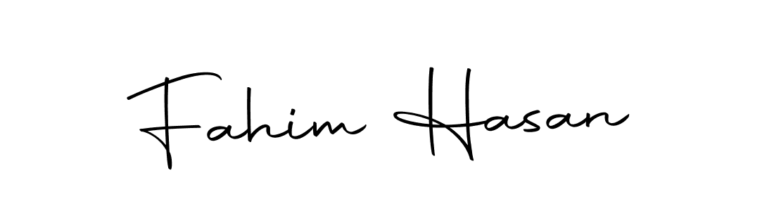 Design your own signature with our free online signature maker. With this signature software, you can create a handwritten (Autography-DOLnW) signature for name Fahim Hasan. Fahim Hasan signature style 10 images and pictures png