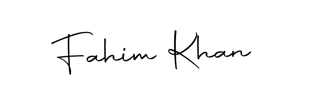 Design your own signature with our free online signature maker. With this signature software, you can create a handwritten (Autography-DOLnW) signature for name Fahim Khan. Fahim Khan signature style 10 images and pictures png