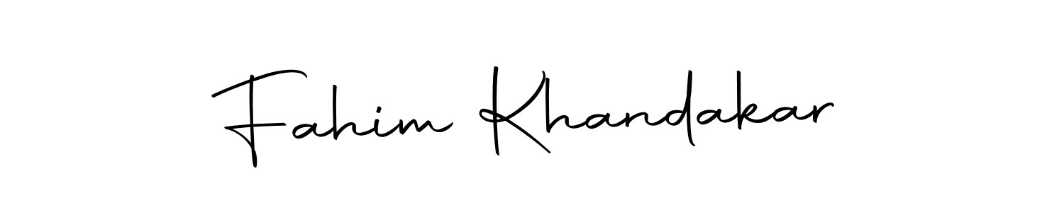 Create a beautiful signature design for name Fahim Khandakar. With this signature (Autography-DOLnW) fonts, you can make a handwritten signature for free. Fahim Khandakar signature style 10 images and pictures png