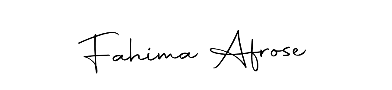 Use a signature maker to create a handwritten signature online. With this signature software, you can design (Autography-DOLnW) your own signature for name Fahima Afrose. Fahima Afrose signature style 10 images and pictures png