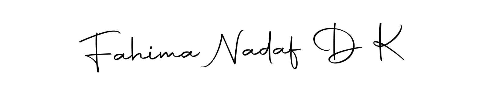 if you are searching for the best signature style for your name Fahima Nadaf D K. so please give up your signature search. here we have designed multiple signature styles  using Autography-DOLnW. Fahima Nadaf D K signature style 10 images and pictures png