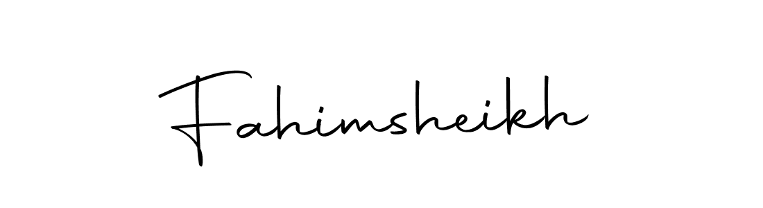 Make a beautiful signature design for name Fahimsheikh. Use this online signature maker to create a handwritten signature for free. Fahimsheikh signature style 10 images and pictures png