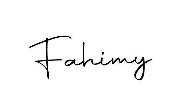 Create a beautiful signature design for name Fahimy. With this signature (Autography-DOLnW) fonts, you can make a handwritten signature for free. Fahimy signature style 10 images and pictures png