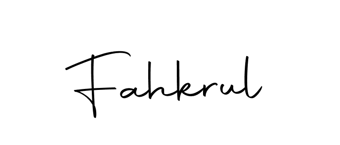 Design your own signature with our free online signature maker. With this signature software, you can create a handwritten (Autography-DOLnW) signature for name Fahkrul. Fahkrul signature style 10 images and pictures png