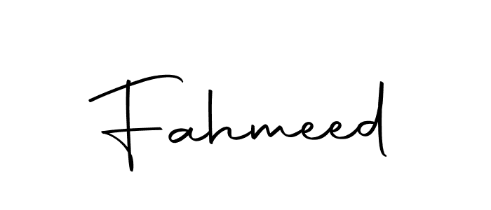 Use a signature maker to create a handwritten signature online. With this signature software, you can design (Autography-DOLnW) your own signature for name Fahmeed. Fahmeed signature style 10 images and pictures png