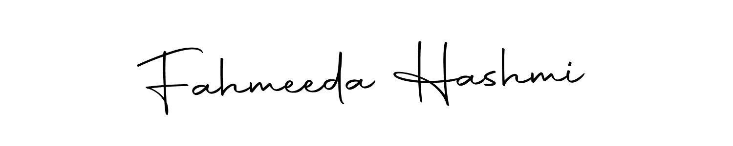 Use a signature maker to create a handwritten signature online. With this signature software, you can design (Autography-DOLnW) your own signature for name Fahmeeda Hashmi. Fahmeeda Hashmi signature style 10 images and pictures png