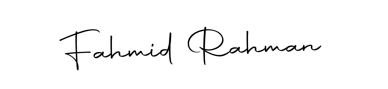 Make a short Fahmid Rahman signature style. Manage your documents anywhere anytime using Autography-DOLnW. Create and add eSignatures, submit forms, share and send files easily. Fahmid Rahman signature style 10 images and pictures png