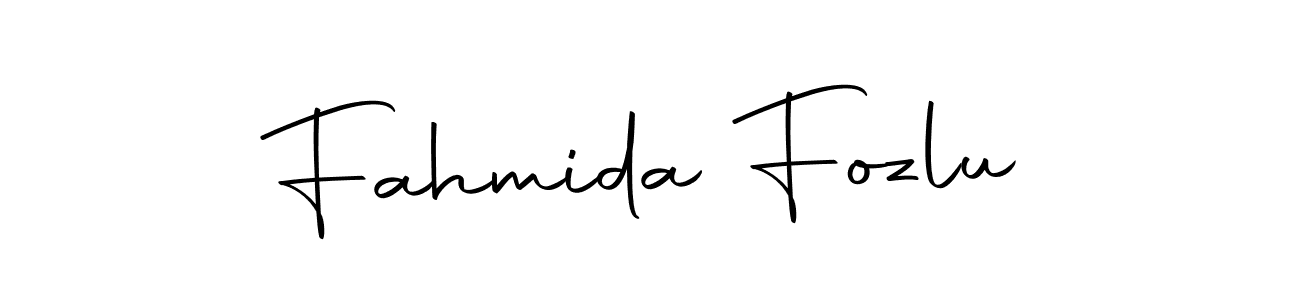It looks lik you need a new signature style for name Fahmida Fozlu. Design unique handwritten (Autography-DOLnW) signature with our free signature maker in just a few clicks. Fahmida Fozlu signature style 10 images and pictures png