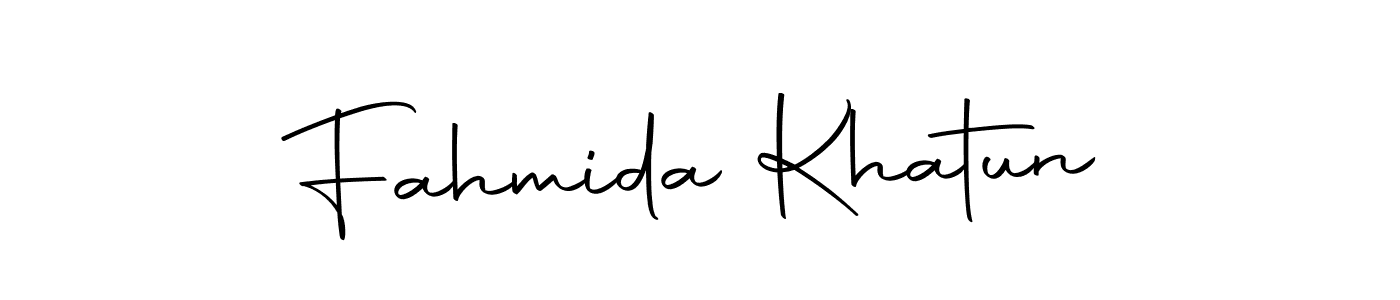Design your own signature with our free online signature maker. With this signature software, you can create a handwritten (Autography-DOLnW) signature for name Fahmida Khatun. Fahmida Khatun signature style 10 images and pictures png