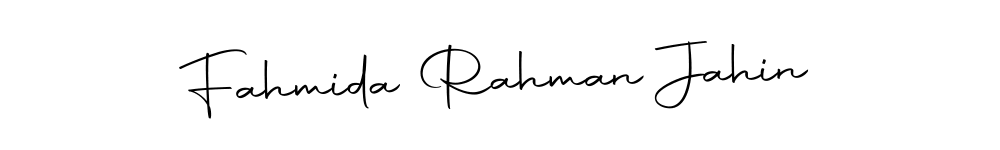 Design your own signature with our free online signature maker. With this signature software, you can create a handwritten (Autography-DOLnW) signature for name Fahmida Rahman Jahin. Fahmida Rahman Jahin signature style 10 images and pictures png