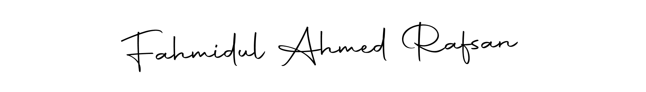 How to make Fahmidul Ahmed Rafsan name signature. Use Autography-DOLnW style for creating short signs online. This is the latest handwritten sign. Fahmidul Ahmed Rafsan signature style 10 images and pictures png