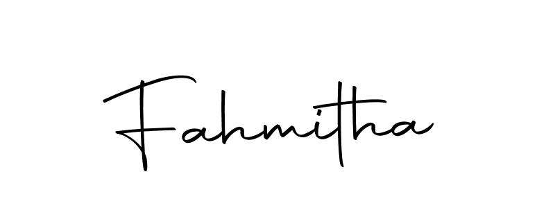 Also we have Fahmitha name is the best signature style. Create professional handwritten signature collection using Autography-DOLnW autograph style. Fahmitha signature style 10 images and pictures png