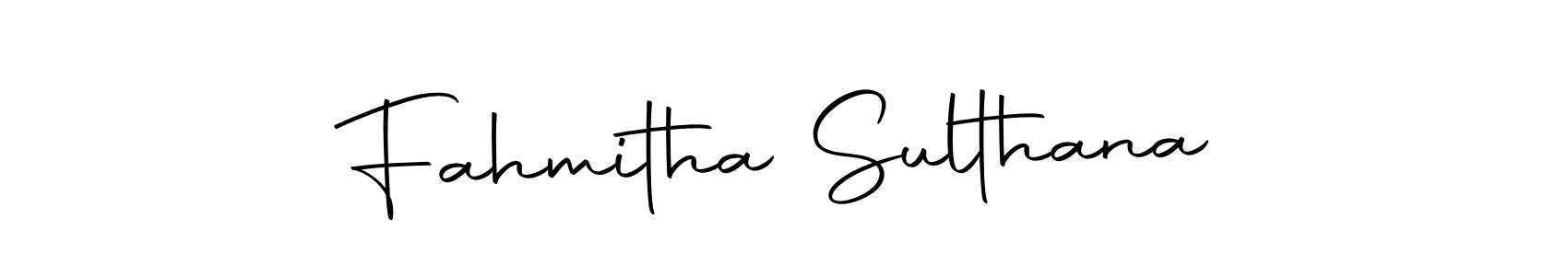 Make a beautiful signature design for name Fahmitha Sulthana. With this signature (Autography-DOLnW) style, you can create a handwritten signature for free. Fahmitha Sulthana signature style 10 images and pictures png