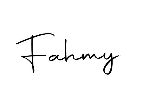 Create a beautiful signature design for name Fahmy. With this signature (Autography-DOLnW) fonts, you can make a handwritten signature for free. Fahmy signature style 10 images and pictures png