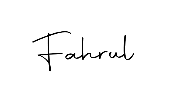 Make a beautiful signature design for name Fahrul. Use this online signature maker to create a handwritten signature for free. Fahrul signature style 10 images and pictures png