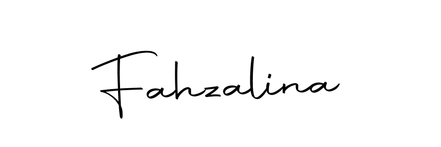Design your own signature with our free online signature maker. With this signature software, you can create a handwritten (Autography-DOLnW) signature for name Fahzalina. Fahzalina signature style 10 images and pictures png