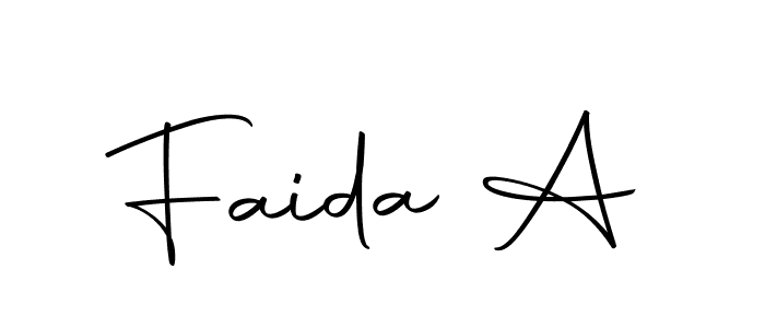 Make a beautiful signature design for name Faida A. With this signature (Autography-DOLnW) style, you can create a handwritten signature for free. Faida A signature style 10 images and pictures png