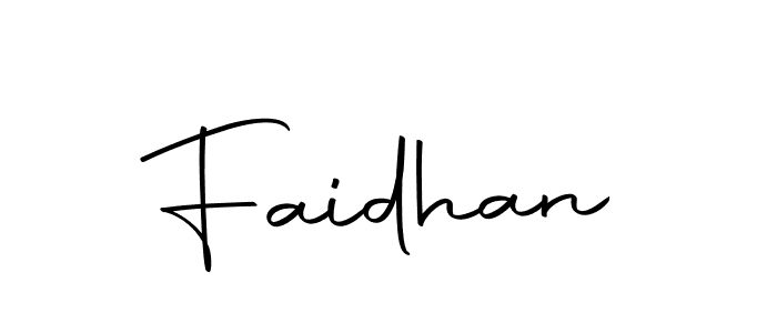 Create a beautiful signature design for name Faidhan. With this signature (Autography-DOLnW) fonts, you can make a handwritten signature for free. Faidhan signature style 10 images and pictures png