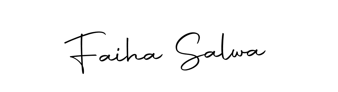 How to make Faiha Salwa name signature. Use Autography-DOLnW style for creating short signs online. This is the latest handwritten sign. Faiha Salwa signature style 10 images and pictures png