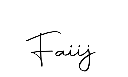 How to make Faiij signature? Autography-DOLnW is a professional autograph style. Create handwritten signature for Faiij name. Faiij signature style 10 images and pictures png