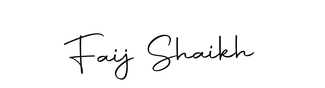 The best way (Autography-DOLnW) to make a short signature is to pick only two or three words in your name. The name Faij Shaikh include a total of six letters. For converting this name. Faij Shaikh signature style 10 images and pictures png