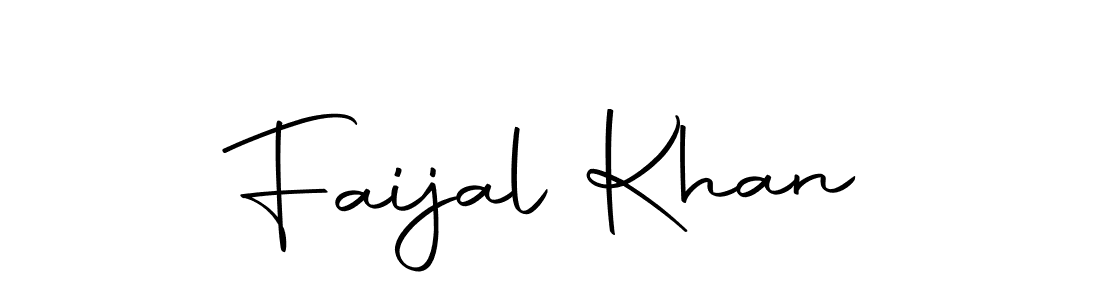 Design your own signature with our free online signature maker. With this signature software, you can create a handwritten (Autography-DOLnW) signature for name Faijal Khan. Faijal Khan signature style 10 images and pictures png