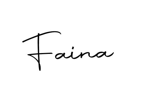 How to make Faina signature? Autography-DOLnW is a professional autograph style. Create handwritten signature for Faina name. Faina signature style 10 images and pictures png