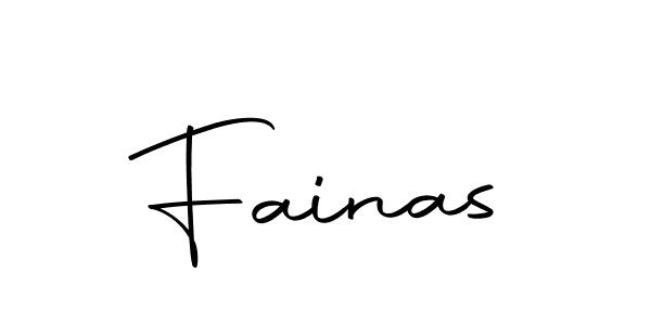 You should practise on your own different ways (Autography-DOLnW) to write your name (Fainas) in signature. don't let someone else do it for you. Fainas signature style 10 images and pictures png