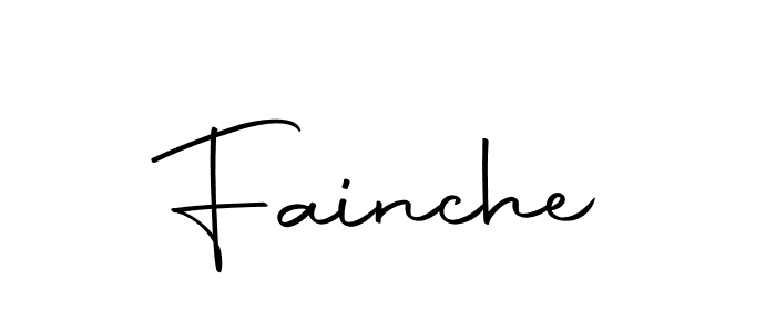 Use a signature maker to create a handwritten signature online. With this signature software, you can design (Autography-DOLnW) your own signature for name Fainche. Fainche signature style 10 images and pictures png