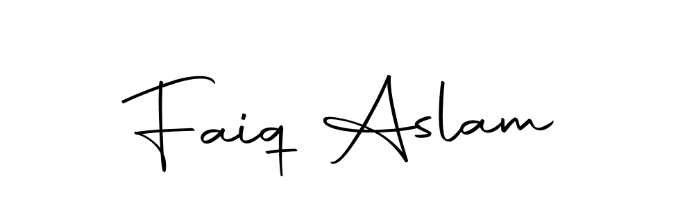 Create a beautiful signature design for name Faiq Aslam. With this signature (Autography-DOLnW) fonts, you can make a handwritten signature for free. Faiq Aslam signature style 10 images and pictures png